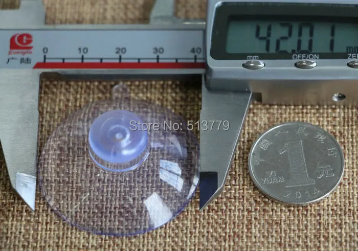 

4cm plastic Transparent pvc suction cups for glass suction cup hook diameter glass table suction cups Strong sucker 100pcs/lot