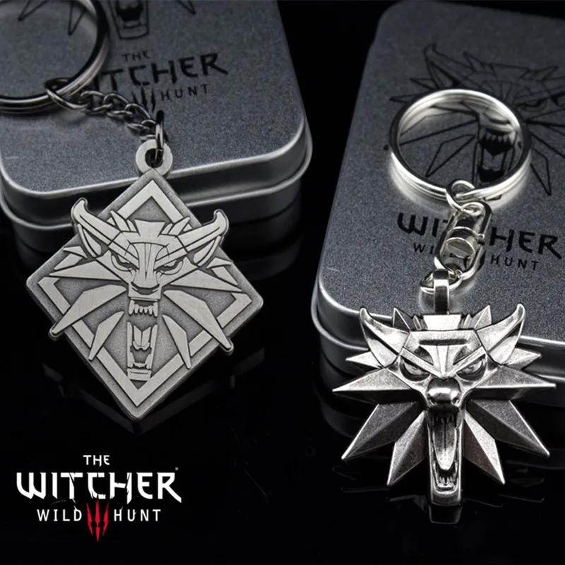 The Witcher 3 Wild Hunt Game Key Chain Small Keychain Necklace Fashion