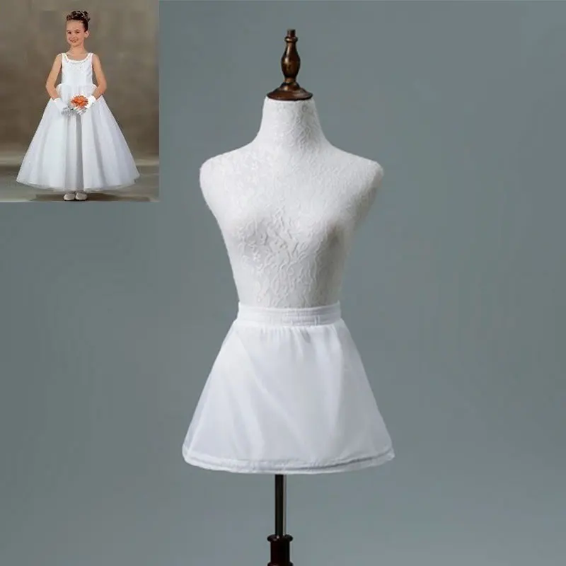 

JIERUIZE 1 Hoop Girls Short Dress Petticoat Girls Underskirt Lolita Petticoat Ballet Tutu Skirt Rockabilly Crinoline