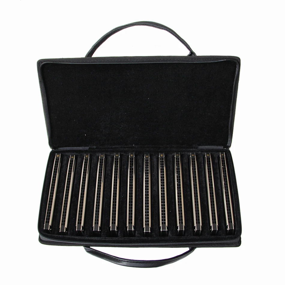 EASTTOP 24 Hole Tremolo набор губных гармоник Key of A # B C D E F G #12 шт./компл.|harmonica set|mouth organtremolo