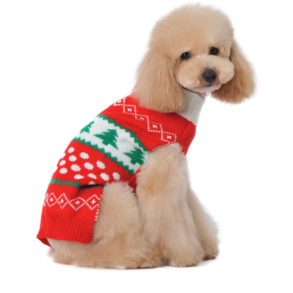 Милый маленький свитер для собаки Рождество Щенок Чихуахуа Одежда Красный животное зима Костюмы для Товары для собак