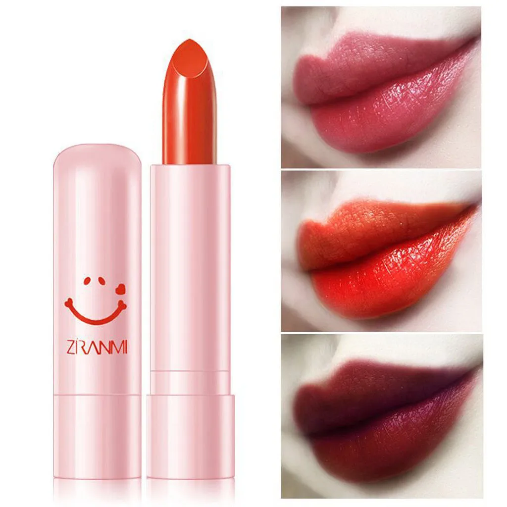 

Cute RED Makeup Waterproof Women Lipstick Cosmetics 18 Color Tube Mouth Red Brick Red Aunt Lipstick Is Not Easy Sweet Velvet