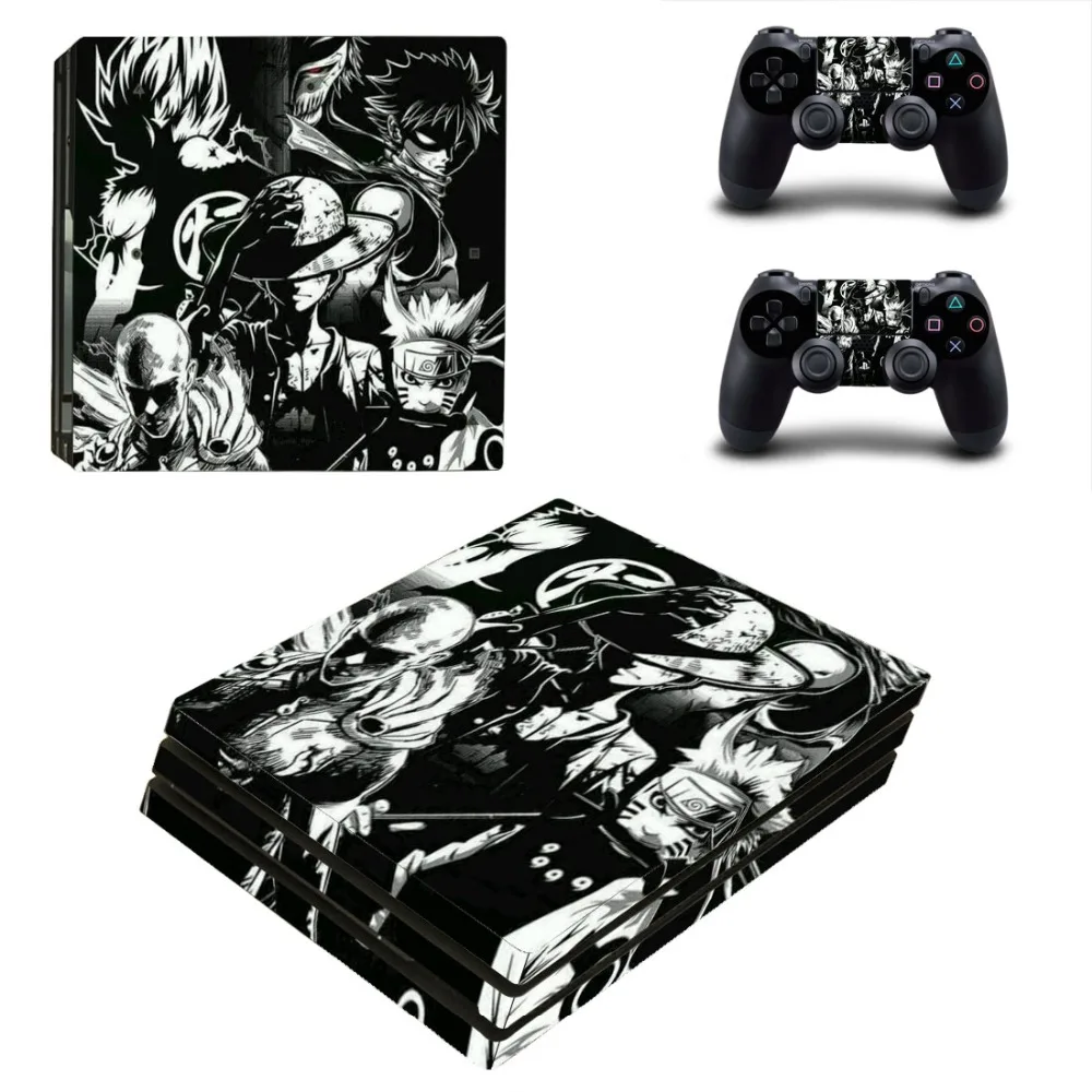 Один кусок Dragon Ball Наруто one Punch Man PS4 Pro наклейка для кожи наклейка для playstation 4 консоли и 2 контроллера PS4 Pro кожи