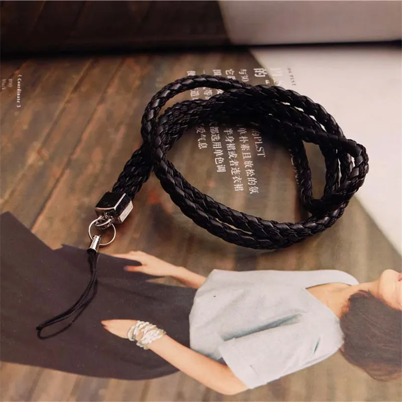 

Fashion Weave lanyard for phone neck Mobile Phone Straps Phone Chain Lanyard Long ID Card Key USB Camera MP3 Hanging Badges key