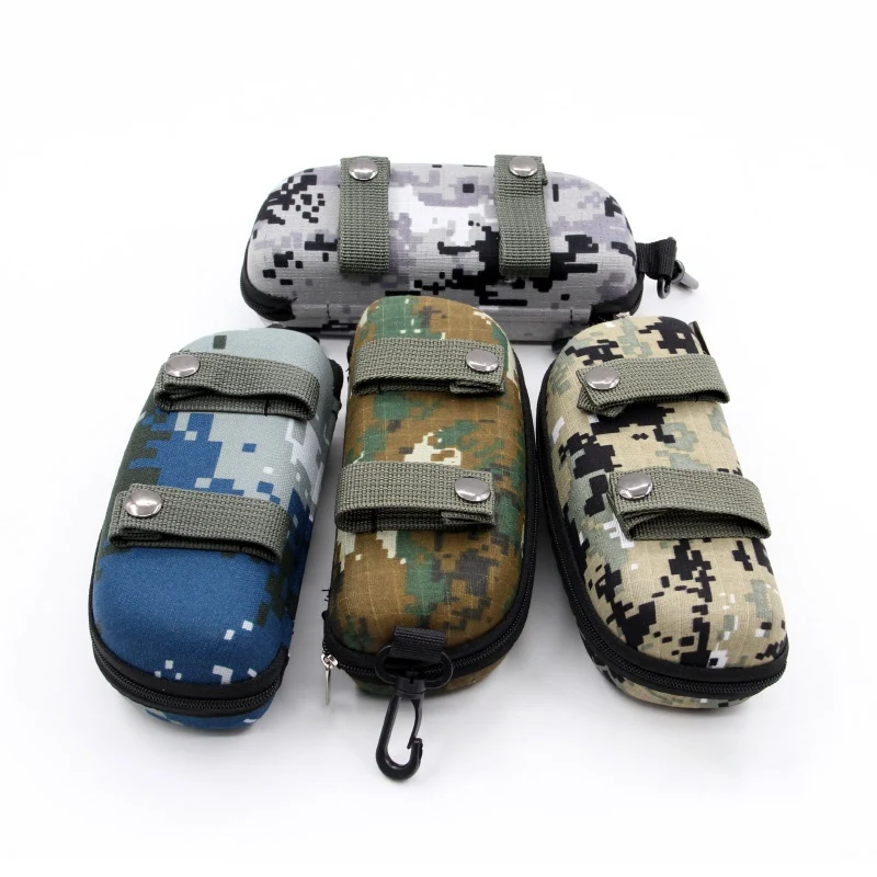 

EVA Portable Sunglasses Box Storage Protector Camouflage Tactical Molle Goggle Glasses Bag Case EDC Accessory Bag Hiking Bags