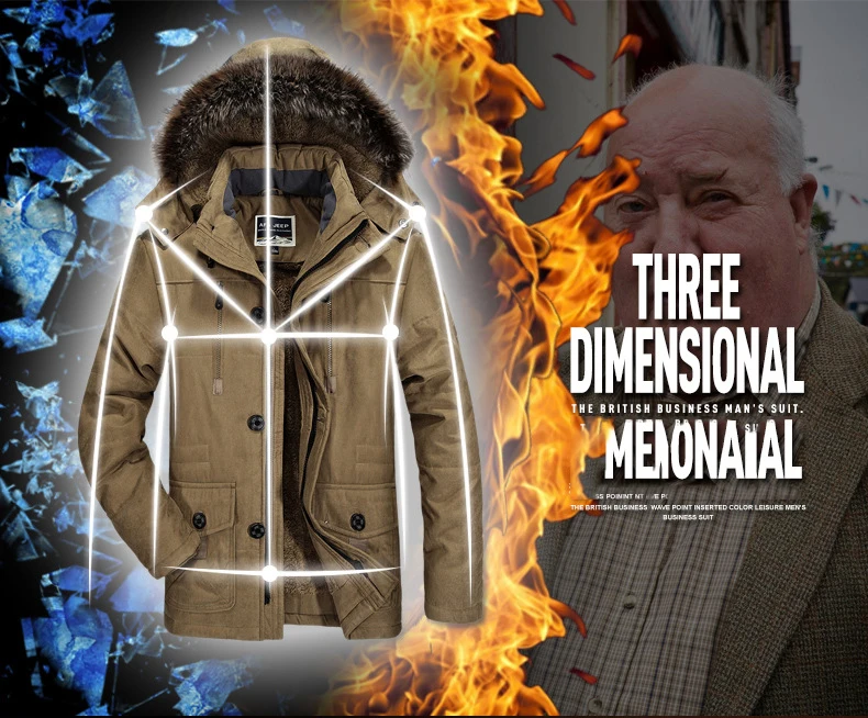 Брендовая зимняя куртка размера плюс 6XL 7XL, Мужская Толстая теплая длинная парка с капюшоном, мужская хлопковая верхняя одежда с меховым воротником, ветровка, мужские пальто