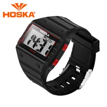 HOSKA hommes de montres led montre numérique étudiant hommes numérique-montre sport en plein air étanche relogio masculino De Natation
