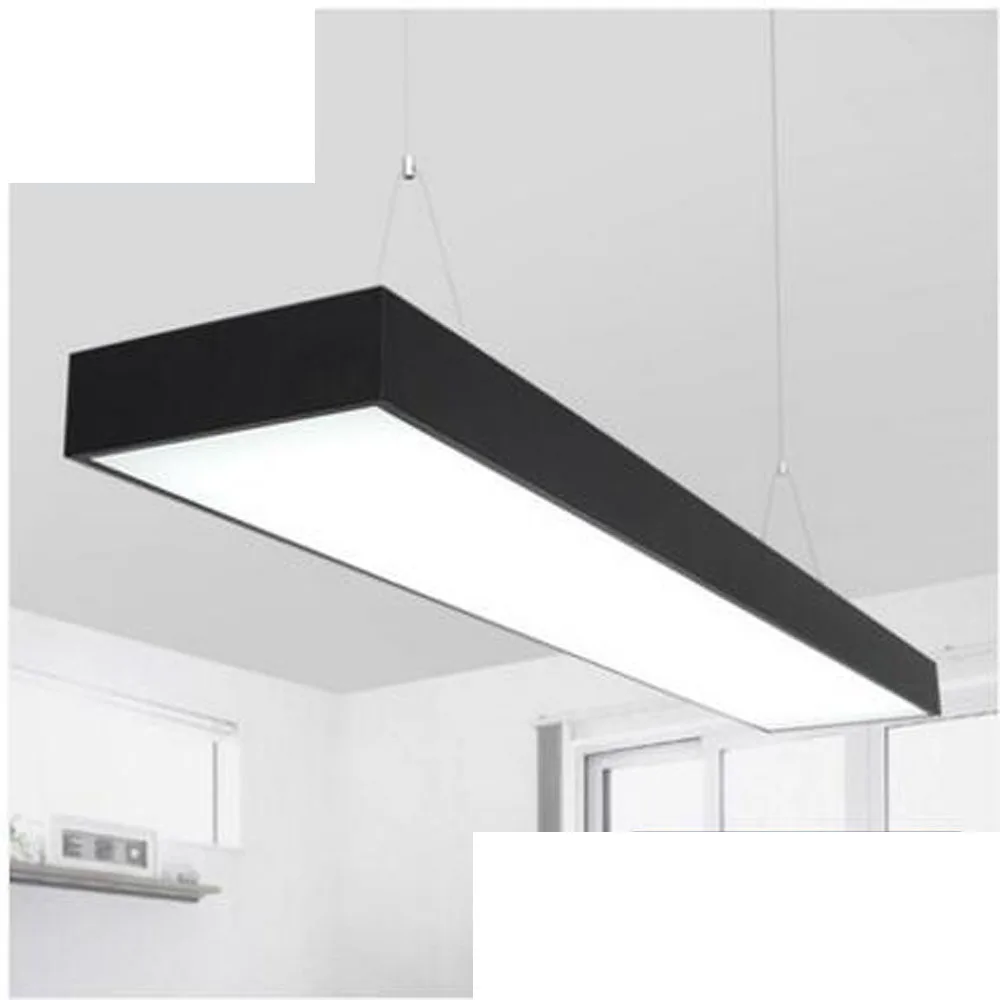 Офисные люстры светодиодные простые современные длинные светильники для офиса