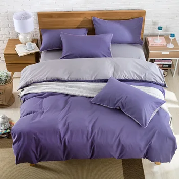 

The most comfortable Solid bedding sets twin/ full/Queen/king Size Simple style 3pcs/4pcs Bed Linen Bed Sheets Duvet Cover Set