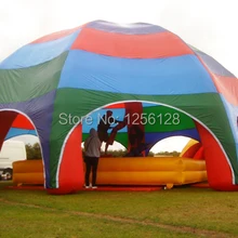 10 м Диаметр многоцветные надувной купол беседка палатка для shelther
