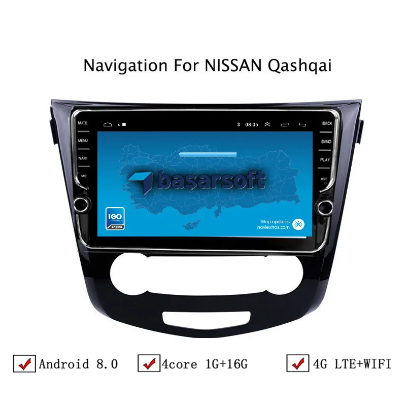 

10.1" Android 6.0/8.0/8.1 Car DVD GPS For Nissan Qashqai X-Trail 2016-2018 Car Radio Stereo Head Unit With WIFI/4G LTE WIFI