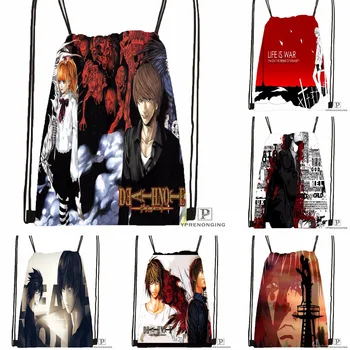 

Custom Death Note Drawstring Backpack Bag Cute Daypack Kids Satchel (Black Back) 31x40cm#180531-04-03