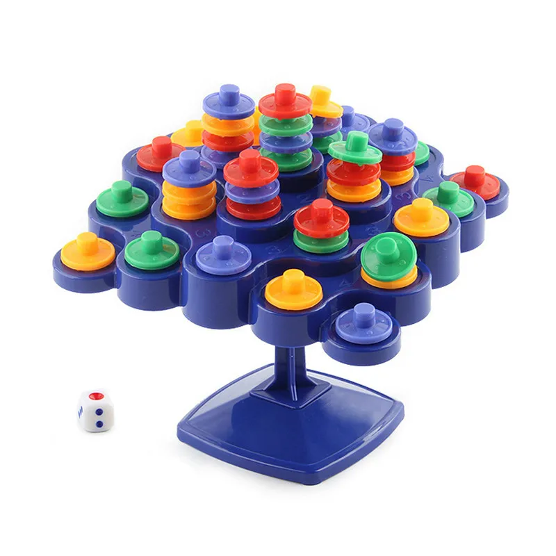 

Hzirip Education Toys Funny Desktop Games Balance Turntable Stacked Blocks Parent-child Interactive Exercise Brain Children Gift