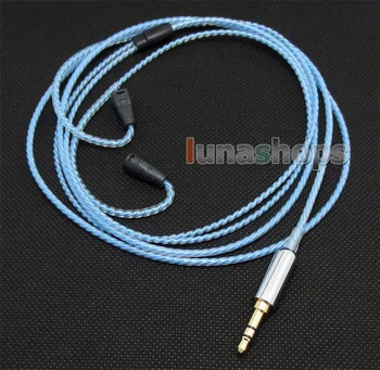 

LN004173 Blue Color Silver Plated Cable For Sennheiser IE80 earphone headset
