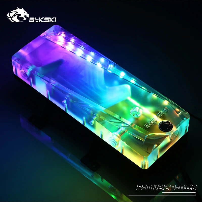 Bykski B-TK220-DDC акриловые водяного охлаждения прямоугольная Емкость 5v RGB