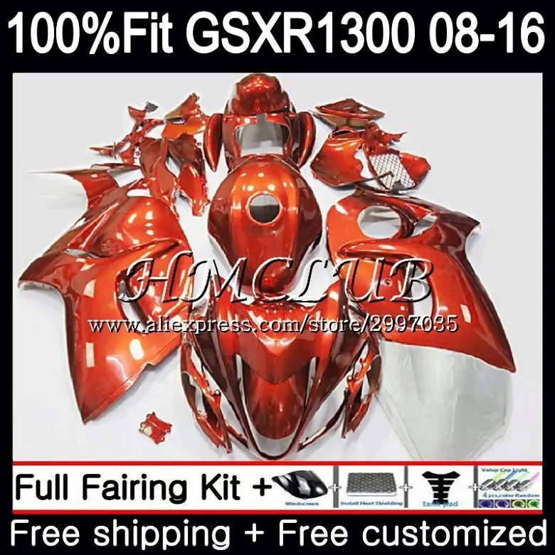 Инъекция для SUZUKI Hayabusa полностью оранжевый GSXR1300 2008 2013 2014 2015 2016 40HC.22 GSX R1300 GSXR 1300 08 13 14