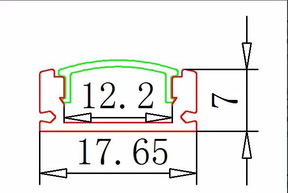 Fina de 1000mm Canal de Alumínio Conduzida com Leitoso Clearcover e Tampas Frete Grátis Super x 17mm x 7mm Tira ou Clipes 1 M e pcs 2 led strip aluminium