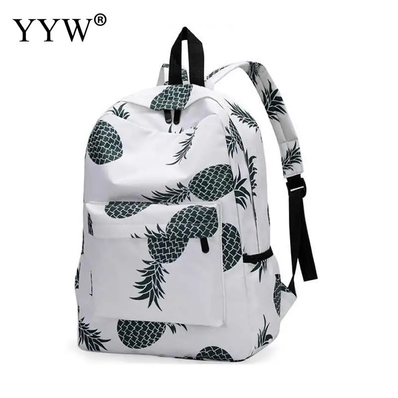 

Fruit Pattern Nylon Backpack Female Anti Theft Backpacks for Women and Adolescent Girls 2018 New Mini Travel School Bag