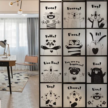 

Free Custom Static Cling Window Film Frosted Opaque Privacy Stained Glass Sticker Home Decor BLT1698