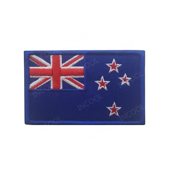 

New Zealand Flag Embroidery Patch Tactical Military Morale Patches Appliques Emblem Combat Armband Embroidered Decorative Badges