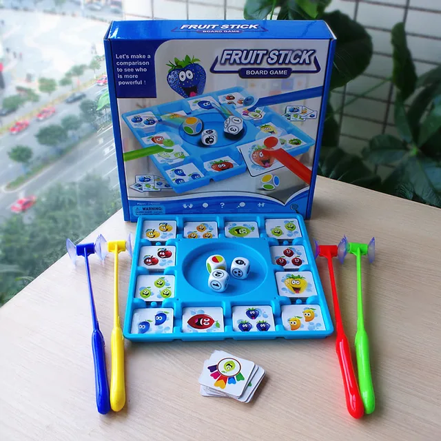 NEW Board Games For Children Fruit Sticks Party Kids Early Learning Educational Toys Portable NEW Board Games For Children Fruit Sticks Party Kids Early Learning Educational Toys Portable