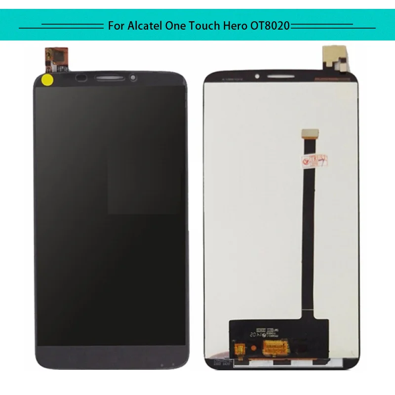 

1PC For Alcatel Hero 8020 8020D OT8020 8020A LCD Display Assembly Complete Digitizer with touch Screen with frame Free Shipping