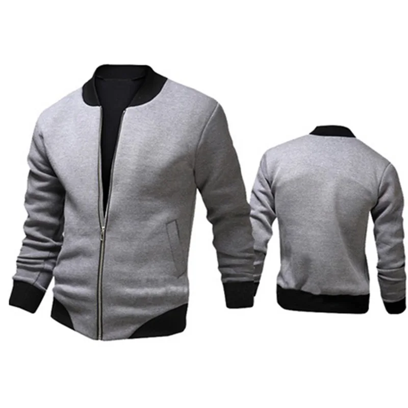 

ZOGAA New Jacket Stitching Sergeant Mouth Trend College Baseball Jacket Men/Boy Veste Homme Casual Sweatshirt Varsity for Fall
