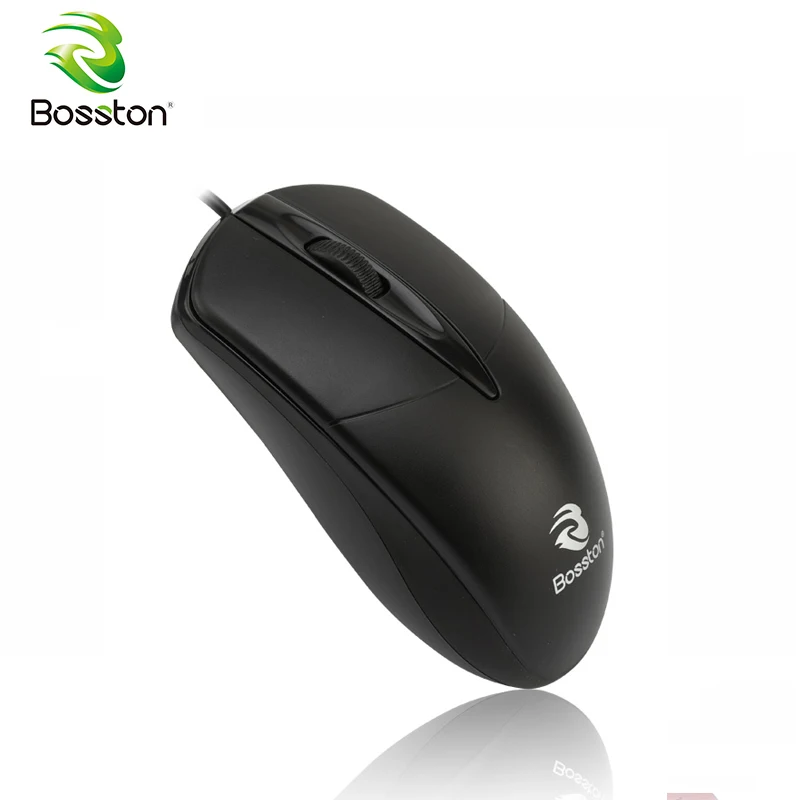 

Bosston USB Wired Mouse 3 Keys Ergonomic Design 1800DPI Optical Home Office Business Mouse for PC Laptop Desktop
