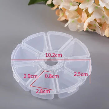 

3Pcs / Set 8 Grid Round 7 Days Weekly Tablet Pill Medicine Box Holder Storage Organizer Container Case Pill Box