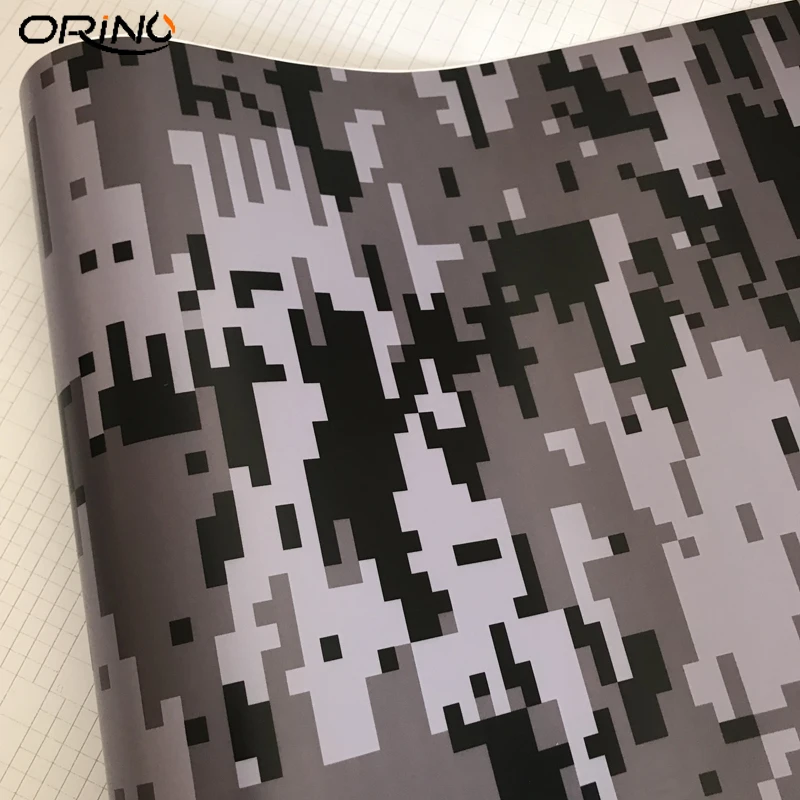 Black Grey Digital Vinyl Film Sticker-1