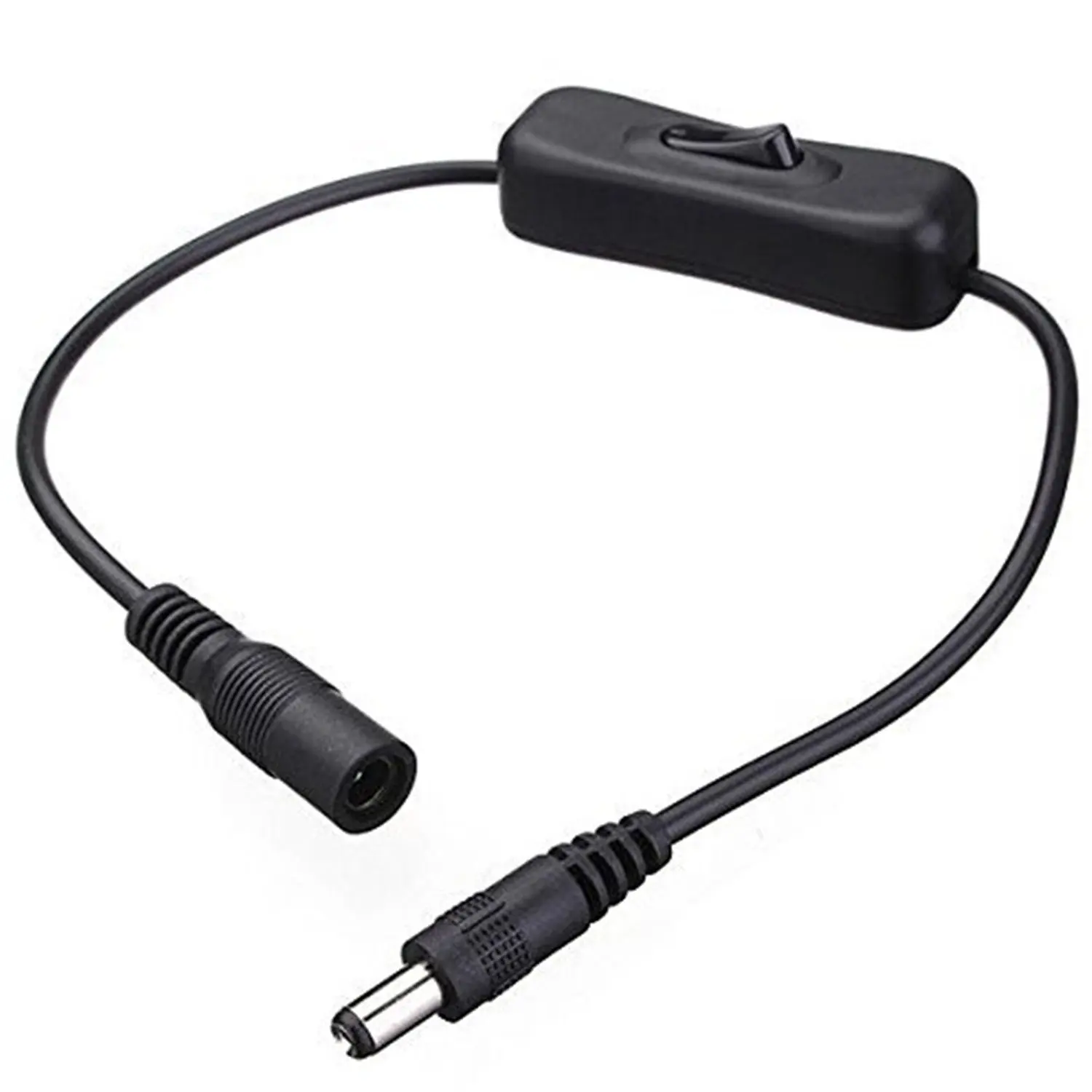 LED Light Strip Inline Toggle Switch DC Power Adapter Connector
