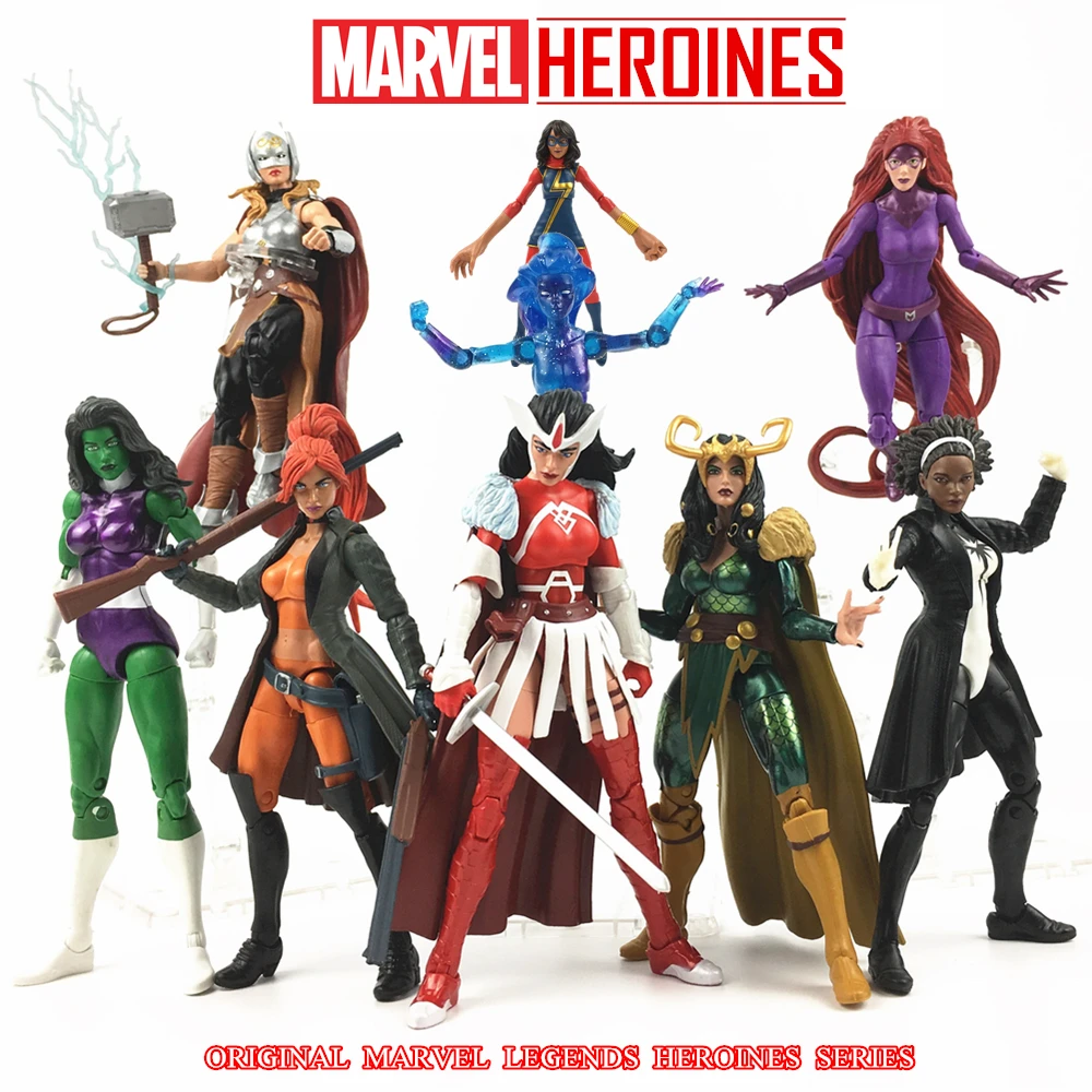 

Marvel Legends Heroines 6" Action Figure Ms Marvel SIF Dark Phoneix Magik Medusa ELSA Monica Lady Thor Loki Hulk TRU Collectible