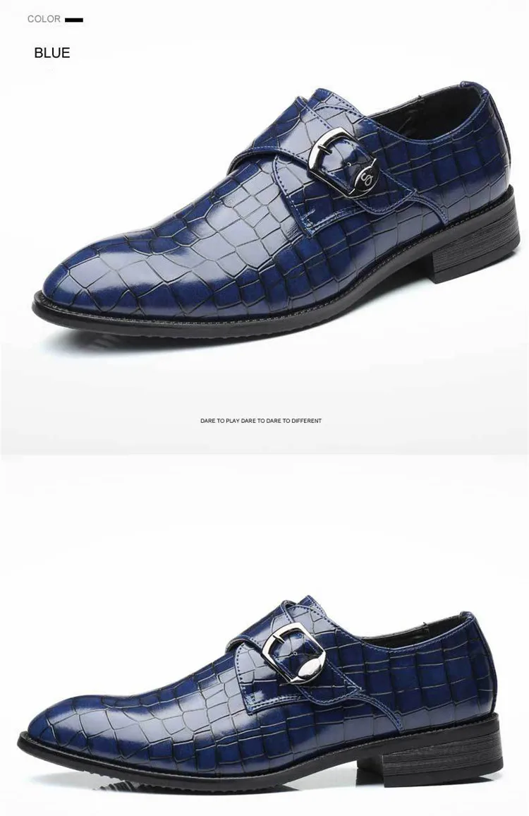 Merkmak/Мужская официальная обувь ручной работы; Кожаные Туфли-оксфорды с острым носком; обувь с пряжкой buckle Strap Flats; Свадебная обувь размера плюс 48