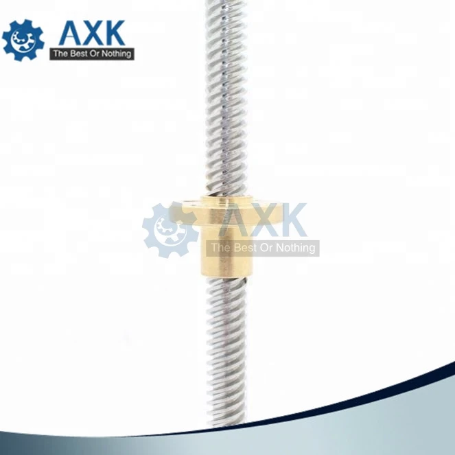 

304 stainless steel T12 length 100 200 300 400 500 600 700 800 1000mm lead 2 3 4 8 10 12 14 trapezoidal spindle screw and nut