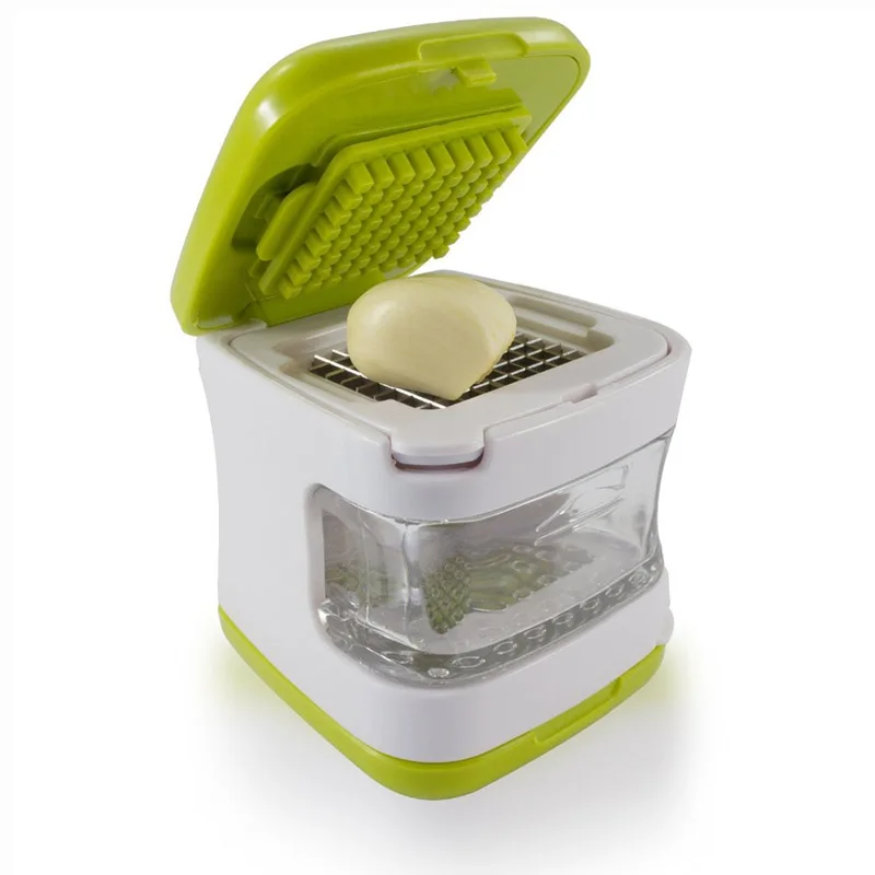 

1Pcs Multifunction Garlic Press Crusher 2 Different Shapes Stainless Steel Blades Garlic Ginger Kitchen Vegetable Tool