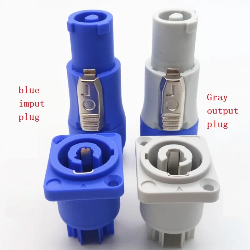 

Amplifier 3pin Audio plug LED large-screen Audio power socket male to female 3P 20A Aviation plug