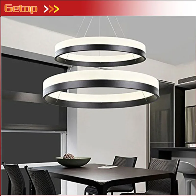 Circular Rings DIY Ceiling Light G4 LED Flush Mount Lamp Fixture LED Included Art Projects ...