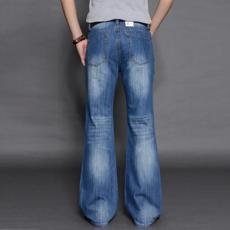 Мужские большие расклешенные джинсы, расклешенные брюки, свободные мужские дизайнерские классические джинсы, расклешенные джинсы для мужчин Hosen Herren