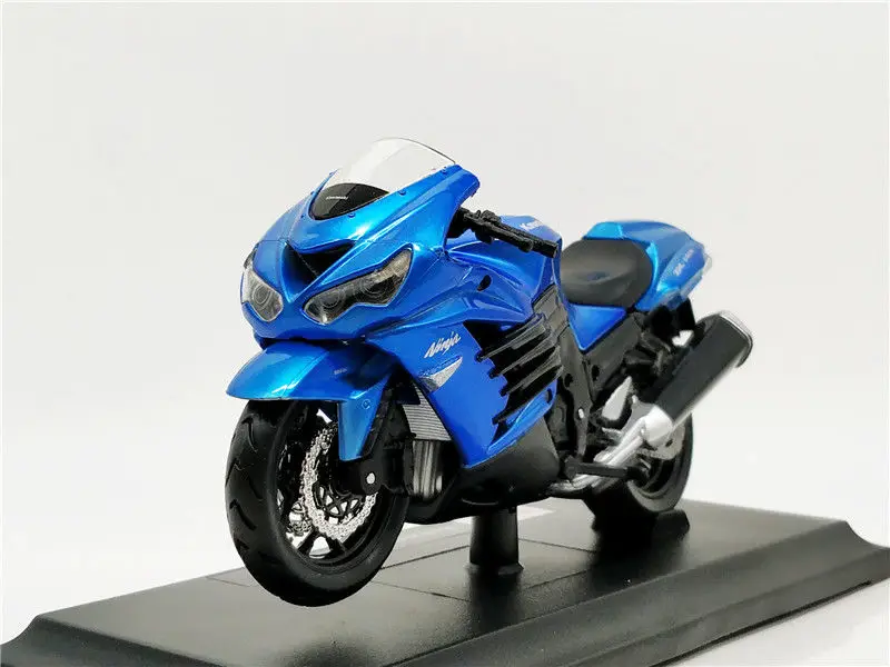 Maisto 1:18 Kawasaki Ninja ZX 14R синий мотоцикл велосипед литья под давлением модель игрушки