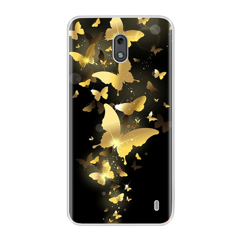 Чехол для Nokia 2 3 мягкий Силиконовый ТПУ Модный Цветной чехол накладка на заднюю