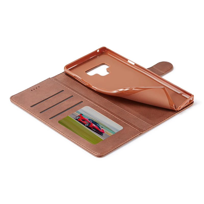 Роскошный кожаный флип чехол для samsung Galaxy S8 S9 Plus Note 8 Note 9 S6 S7 край A6 A8 плюс A7 A9 A9S держатель для карт чехол Чехол