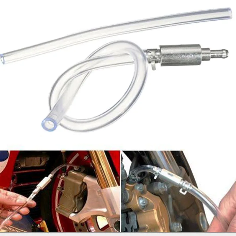 Motorcycle Oil Pump Car Hydraulic Brake Bleeder Clutch Tool Kit Auto Oil Bleeding Replacement Adapter Hose 080143