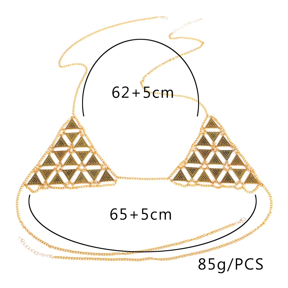 Gold&Silver Color Body Chain Fashion  (5)