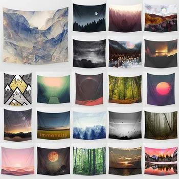 

Forest tapestry beauty landscape many trees large tapestry Wall Hanging Printed home decoration tapestry