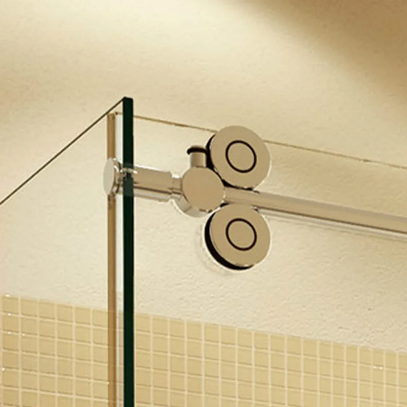 5ft /6.6ft Rectangle 90 degre Bypass Frameless sliding glass shower