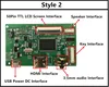 Плата контроллера LCD TTL LVDS HDMI VGA 2AV 50PIN для платы драйвера 7300101463 1024*600 ► Фото 3/6