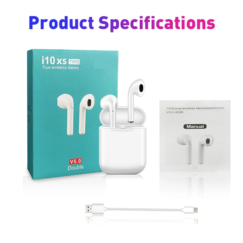 I10xs Tws беспроводные Bluetooth наушники 5 0 гарнитура с зарядным устройством