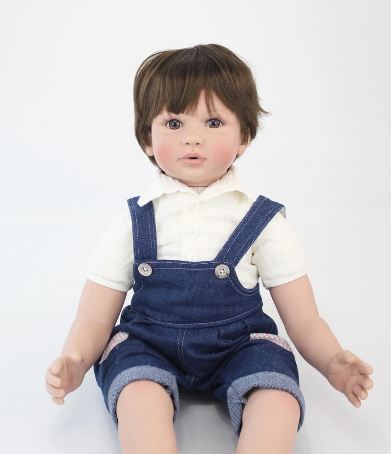 60 см Силиконовая виниловая кукла-реборн для маленьких мальчиков, игрушки 24 дюйма, дешевая кукла для малышей, подарок на день рождения, подарок для девочек, игровой домик Boneca