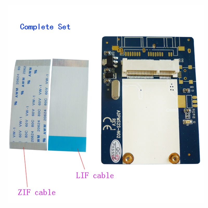 

1.8" ZIF/LIF CE HDD Hard Disk Drive SSD to mSATA Adapter Converter