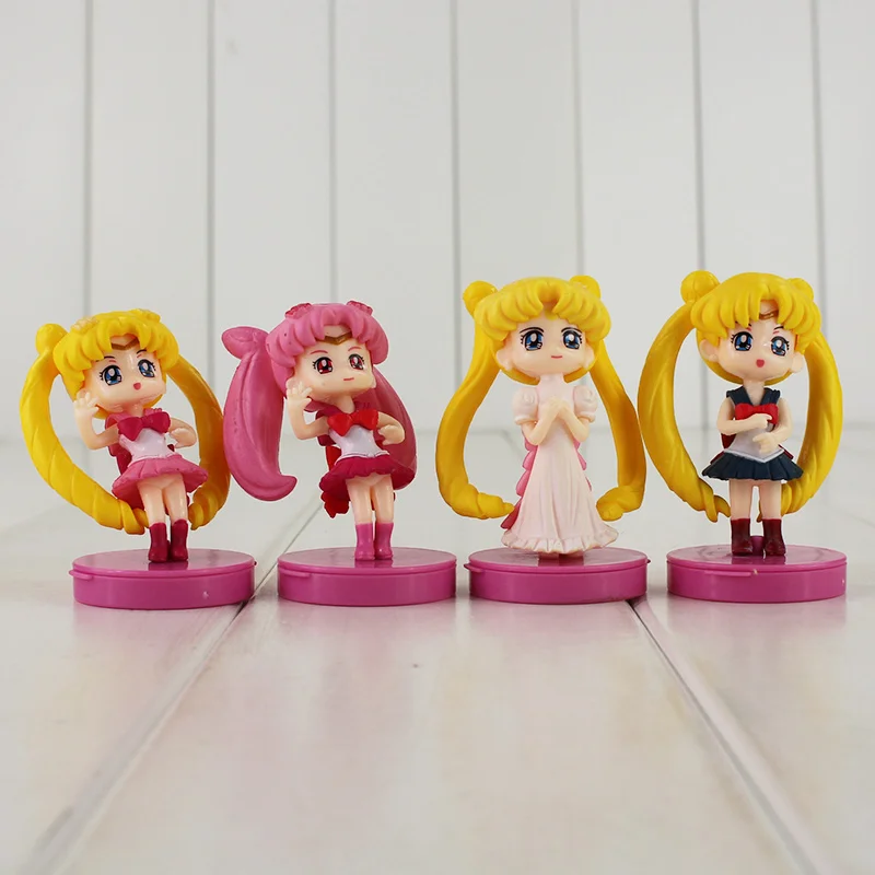 Фигурки Сейлор Мун хрустальные игрушки Chibi Tsukino Venus аниме модельные куклы 4